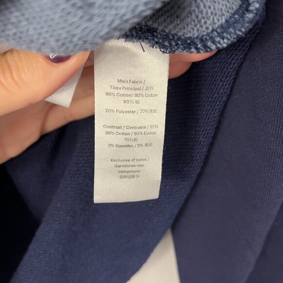 Herschel Womens S Navy Pink Blue Colorblock Rugby Shirt Academia Ivy League - Picture 5 of 7